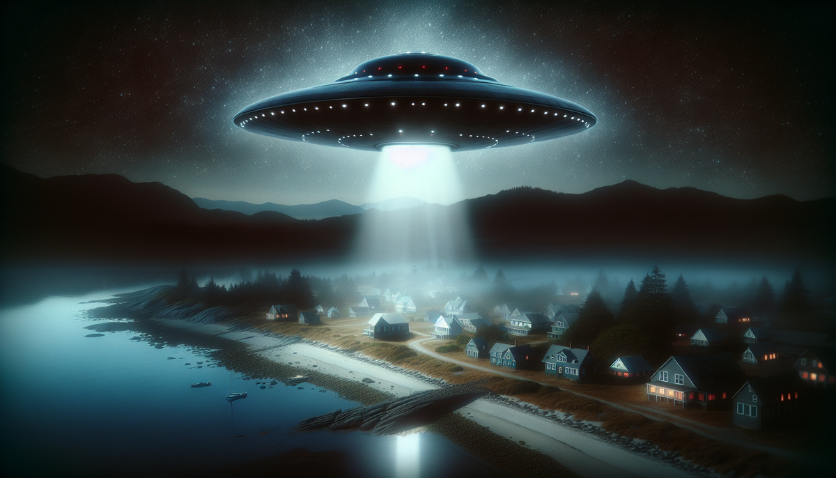 Artist impression of the Maury Island UFO incident