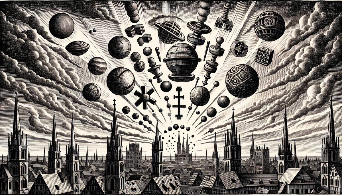 Historical painting of celestial phenomena