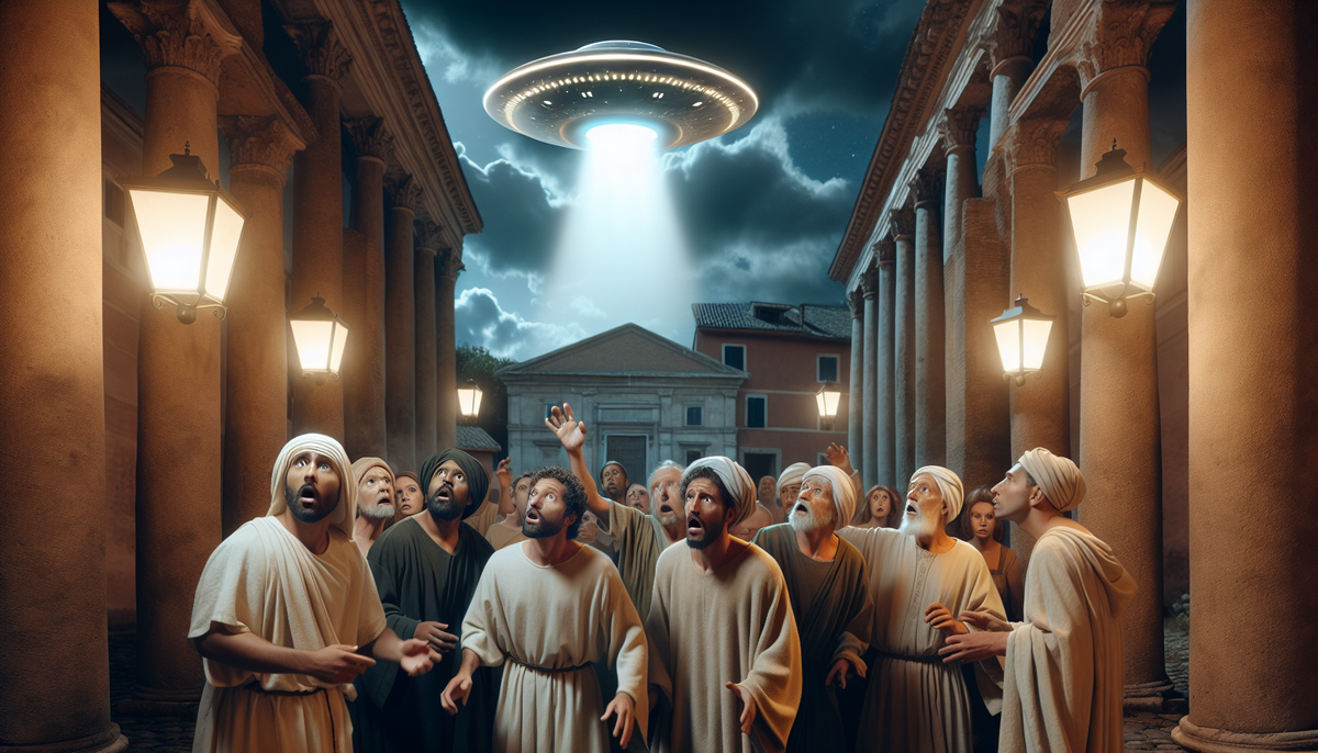 Historical painting of celestial phenomena